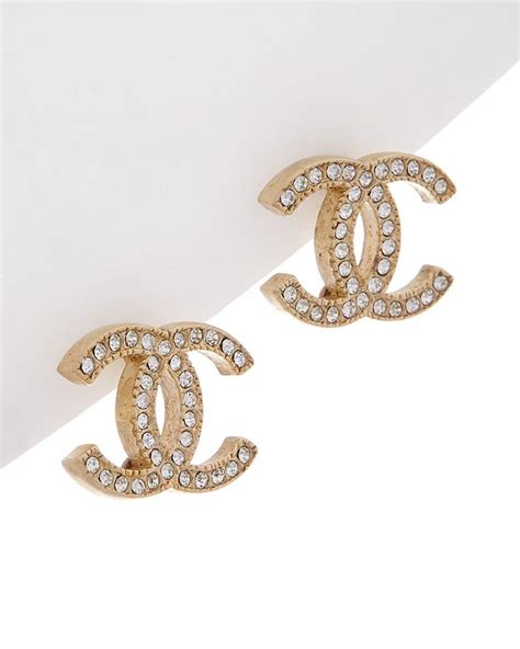 chanel moon and star earrings|white gold chanel cc earrings.